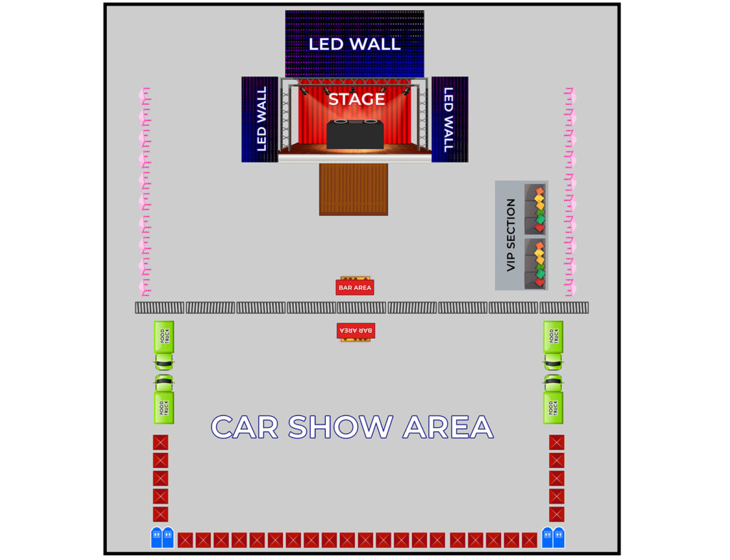 Car Show Map Example Riding Big Car Show | Vendors